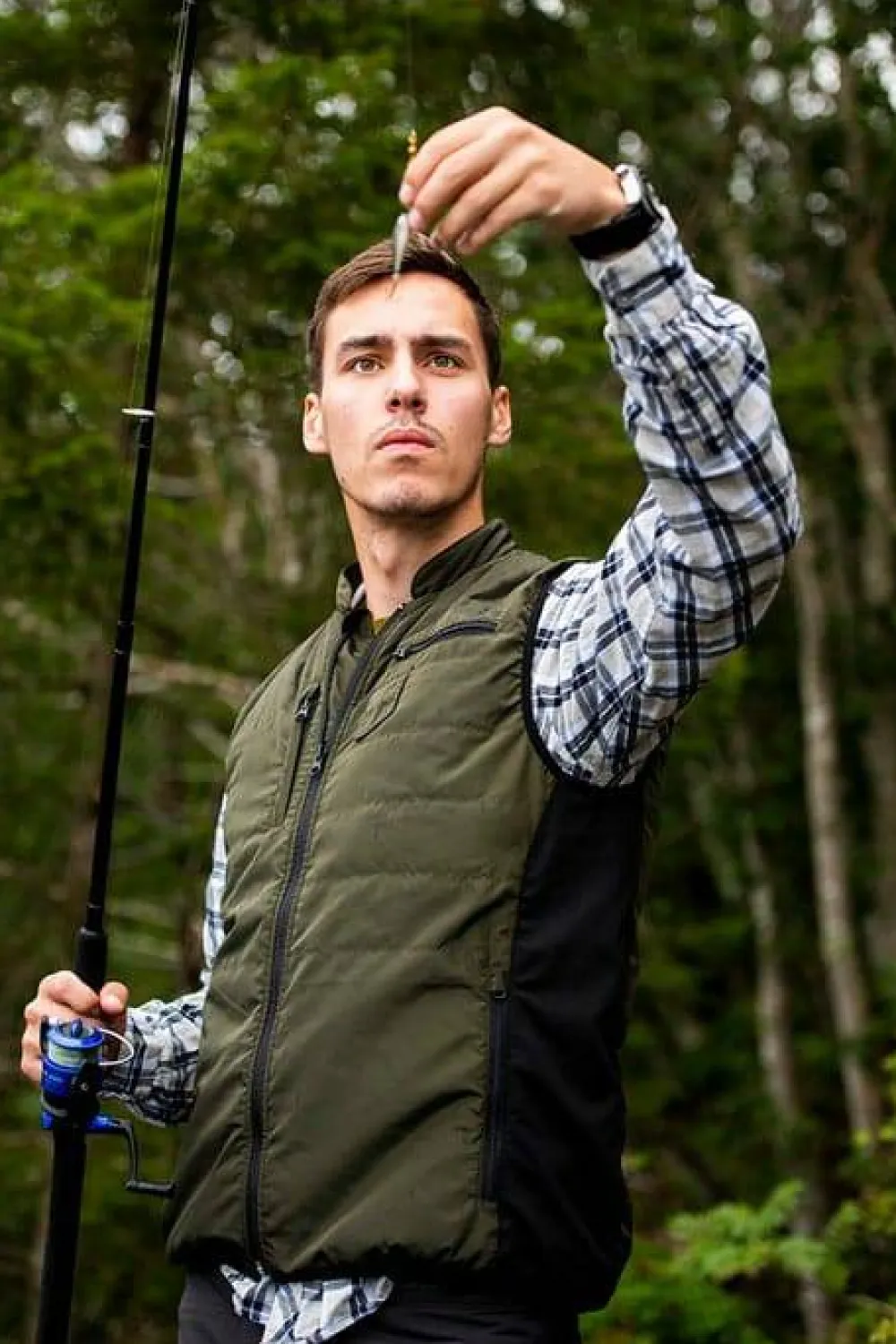 Heat Experience Men's Heated Hunt Vest Olive Green Best