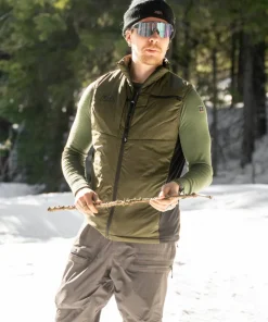 Heat Experience Men's Heated Hunt Vest Olive Green Best