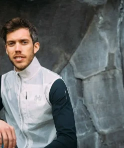 Hellner Biekkus Wind Vest Men's Nimbus Cloud Best