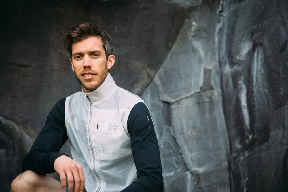 Hellner Biekkus Wind Vest Men's Nimbus Cloud Best