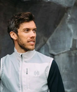 Hellner Biekkus Wind Vest Men's Nimbus Cloud Best
