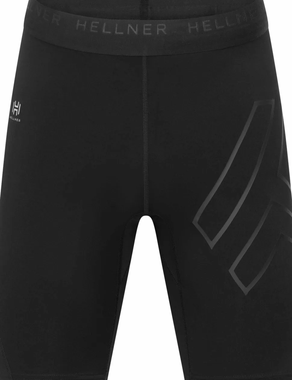 Hellner Men's Compression Short Tights Black Beauty