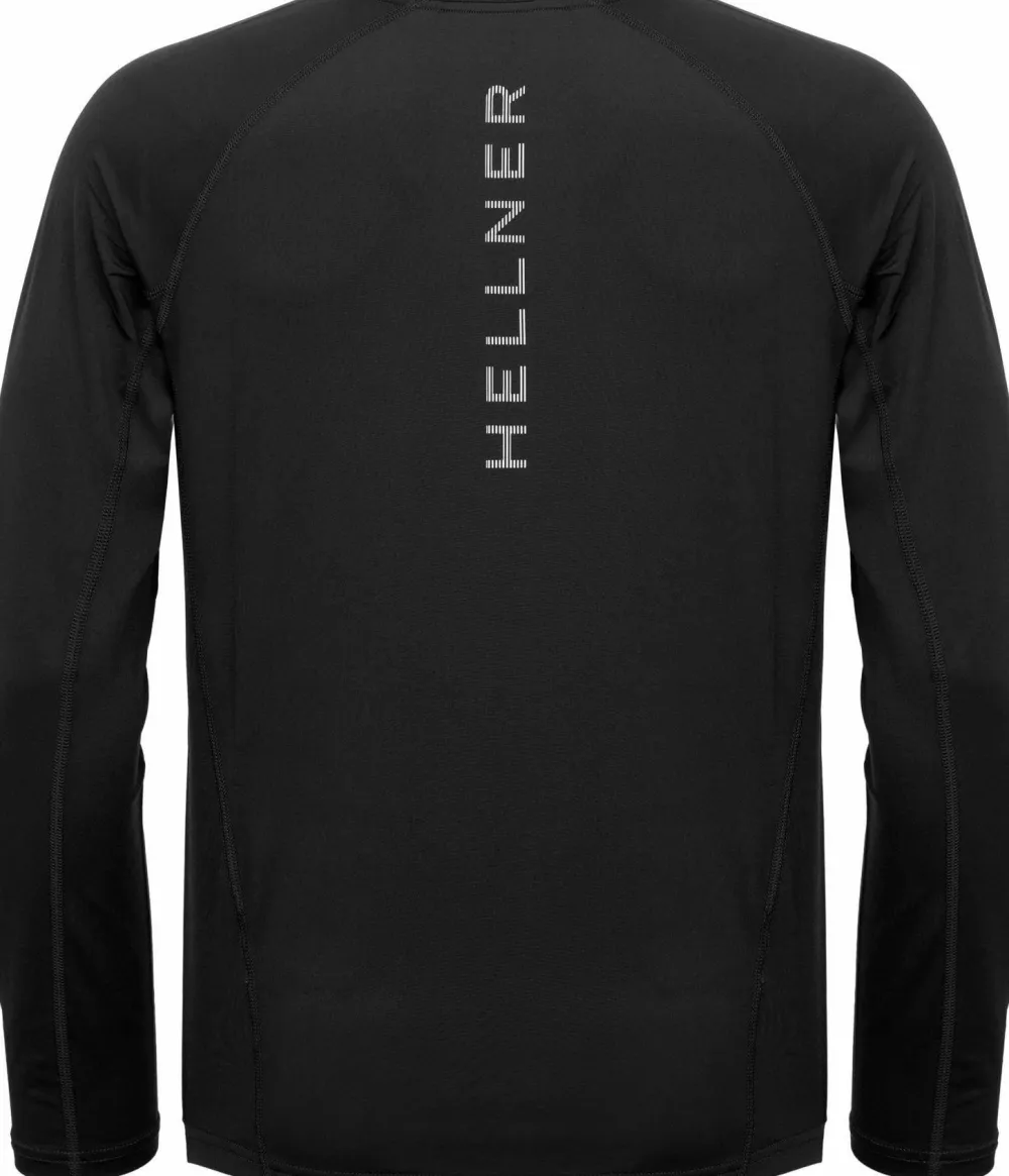 Hellner Men's Core Running Rn Long Sleeve Tee Black Beauty Hot