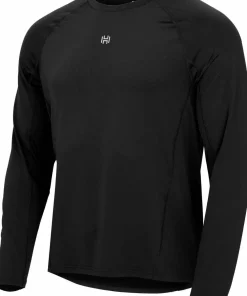 Hellner Men's Core Running Rn Long Sleeve Tee Black Beauty Hot