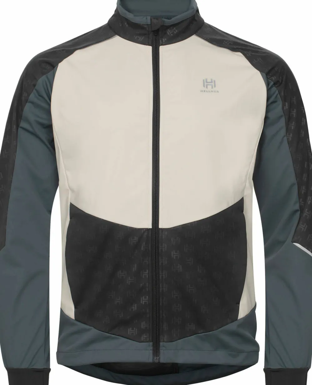 Hellner Men's Sårjås XC Ski Jacket Stormy Weather/Asphalt/Off White Stormyweather/Asphalt/Offw New