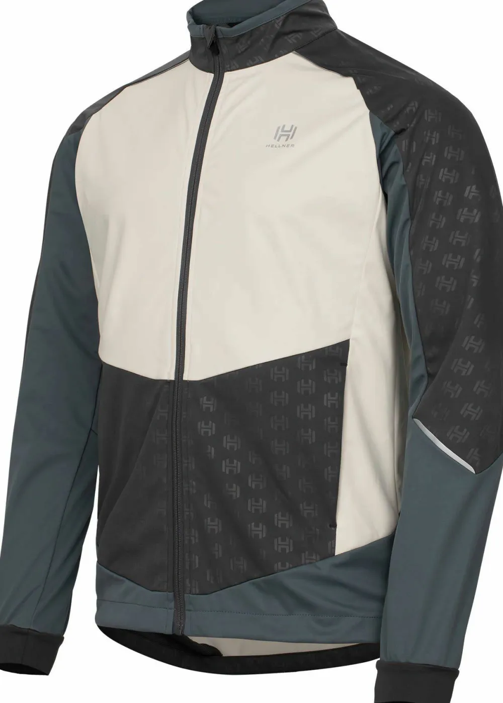 Hellner Men's Sårjås XC Ski Jacket Stormy Weather/Asphalt/Off White Stormyweather/Asphalt/Offw New