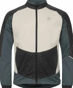 Hot Men's Sårjås XC Ski Jacket Stormy Weather/Asphalt/Off White Träningskläder Herr