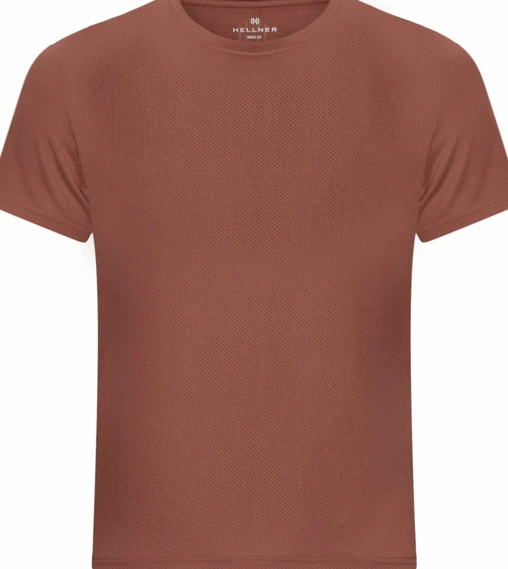 Hellner Men's Tossis Mesh Tee Chutney