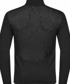 Hellner Men's Wool Tech Base Layer Long Sleeve Black Beauty