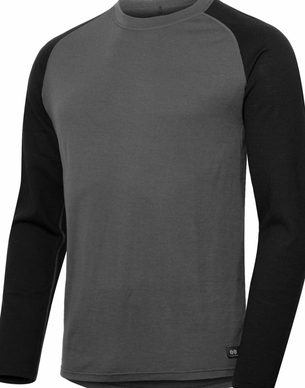 Hellner Men's Wool Warm Base Layer Long Sleeve Phantom/Black Beauty