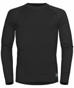 Hellner Men's Wool Warm Base Layer Long Sleeve Black Beauty Hot