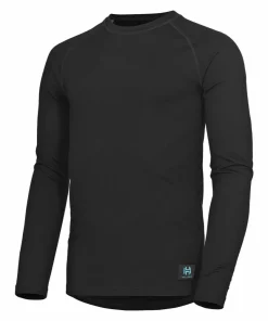 Hellner Men's Wool Warm Base Layer Long Sleeve Black Beauty Hot