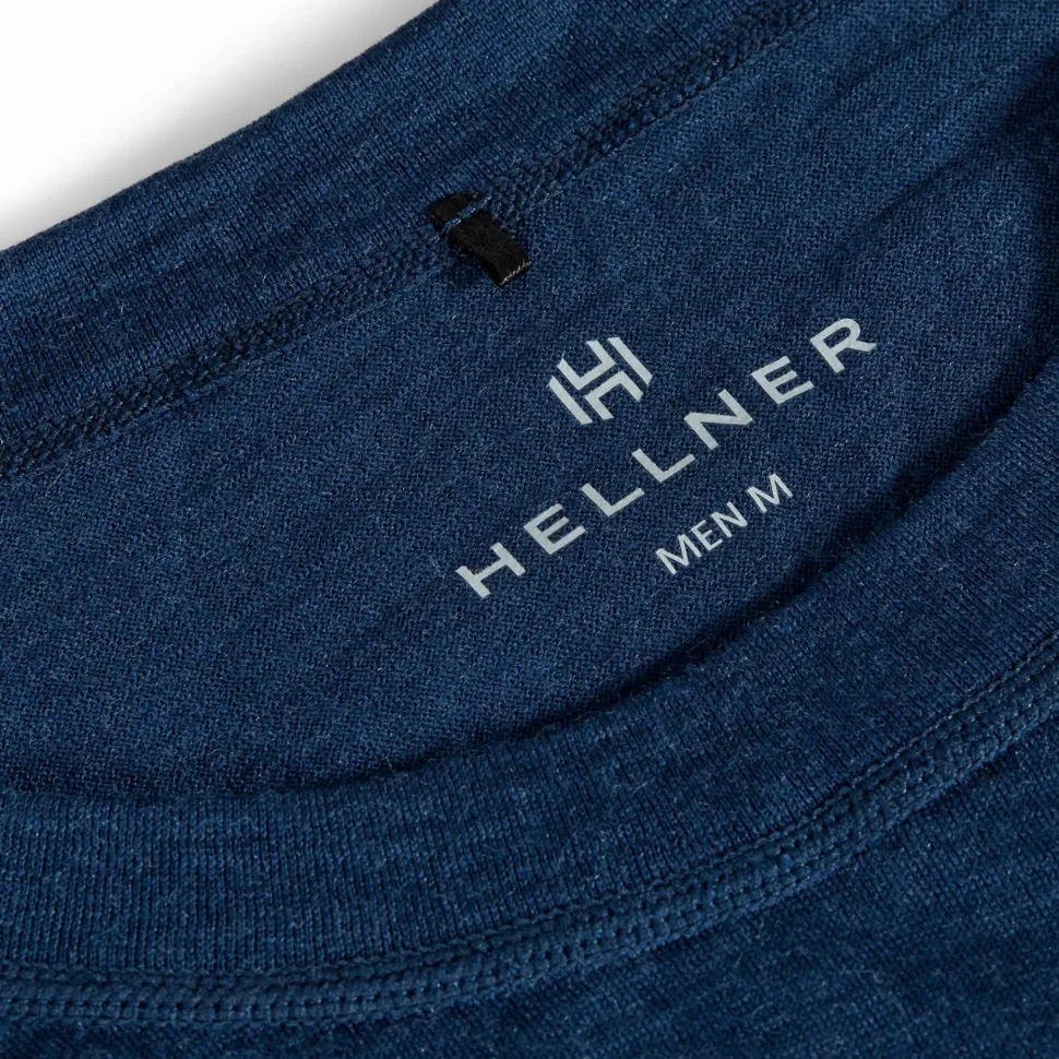 Hellner Men's Wool Warm Base Layer Long Sleeve Dress Blue/Flint Stone
