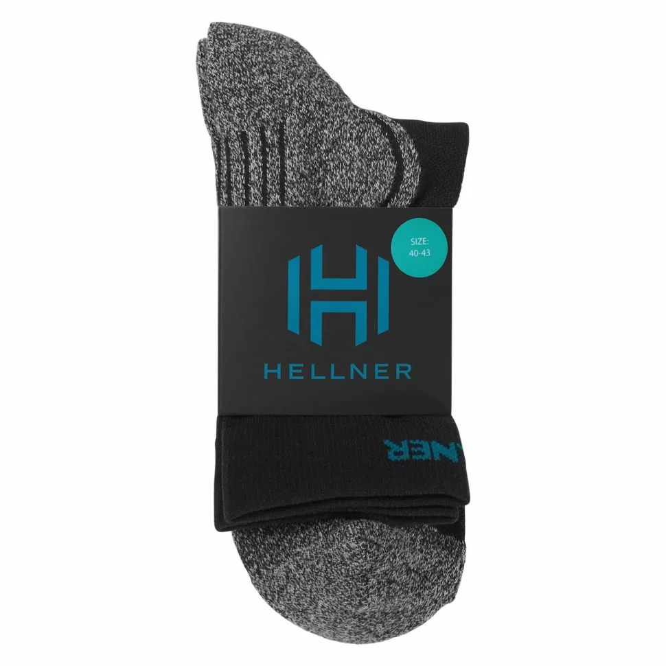 Hellner Mid Tech Run Sock Black Beauty