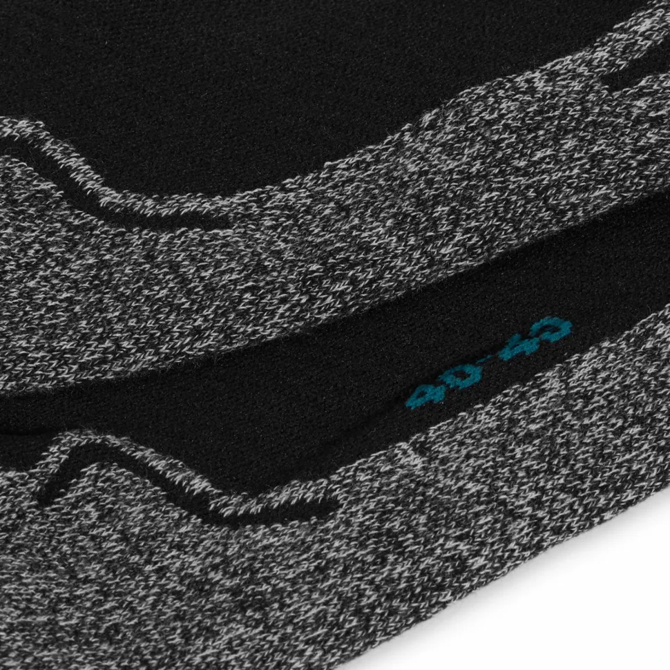 Hellner Mid Tech Run Sock Black Beauty