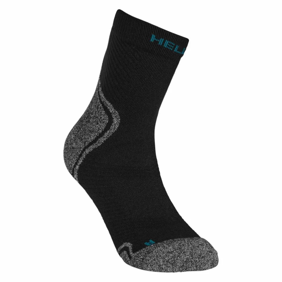 Hellner Mid Tech Run Sock Black Beauty