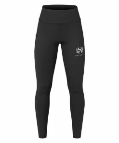 Hellner Mustavaara Running Tights Women Jet Black