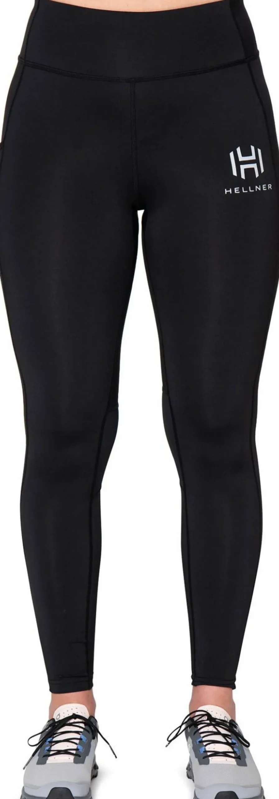 Hellner Mustavaara Running Tights Women Jet Black