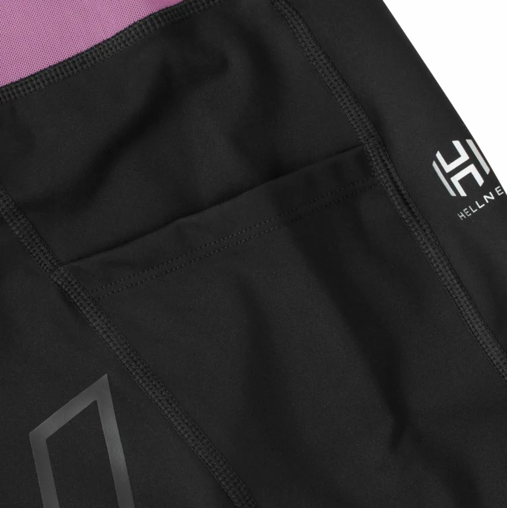 Hellner Women's Compression Full Length Tights Black Beauty New