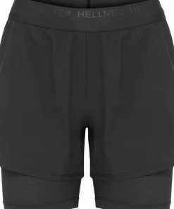 Hellner Women's Kelva 2-In-1 Running Long Tights Black Beauty/Black Beauty Outlet
