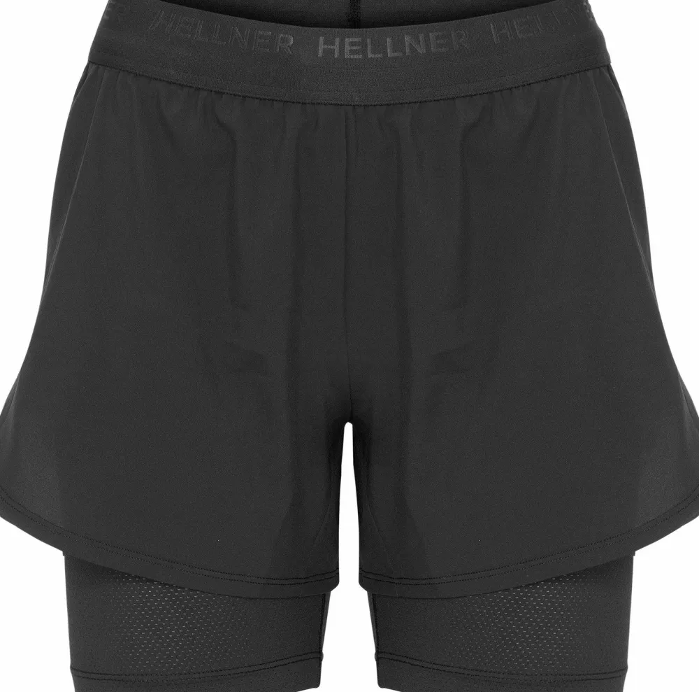 Hellner Women's Kelva 2-In-1 Running Long Tights Black Beauty/Black Beauty Outlet