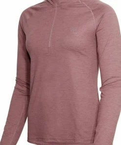 Hellner Women's Nunis Halfzip Long Sleeve Tee Rose Taupe Sale