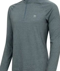 Hellner Women's Nunis Halfzip Long Sleeve Tee Stormy Weather
