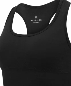 Hellner Women's Wool Tech Seamless Bra Black Beauty
