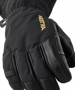 Hestra Army Leather Gore-Tex - 5 Finger Black/Black