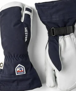 Hestra Army Leather Heli Ski 3-Finger Marine