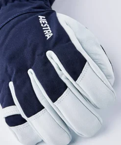 Hestra Army Leather Heli Ski 5-finger Marine
