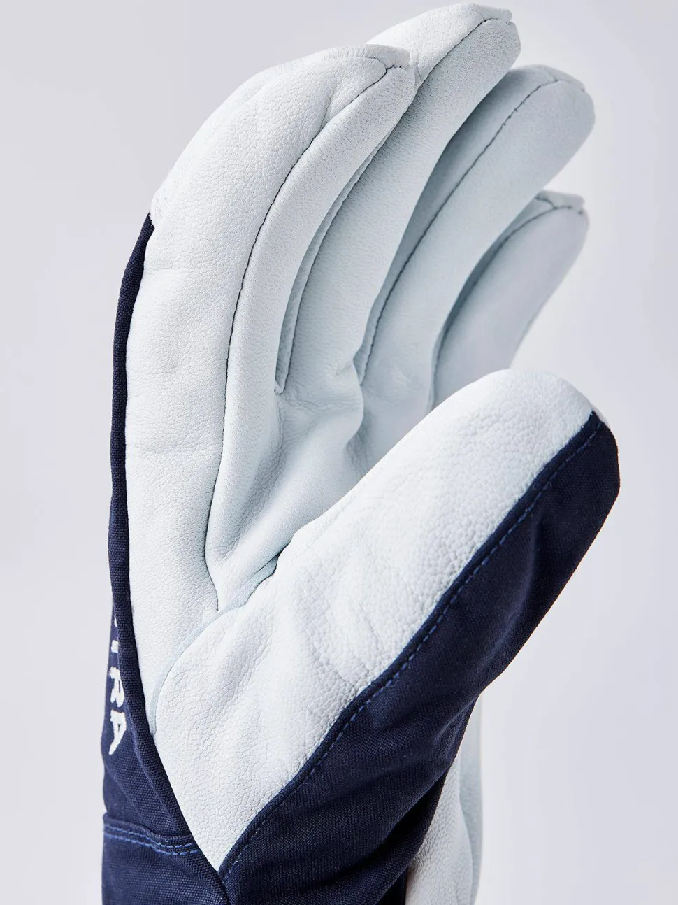 Hestra Army Leather Heli Ski 5-finger Marine
