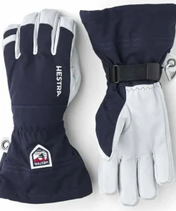 Hestra Army Leather Heli Ski 5-finger Marine
