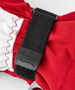 Outlet Army Leather Heli Ski 5-finger Red Skidkläder Herr|Handskar & Vantar Herr