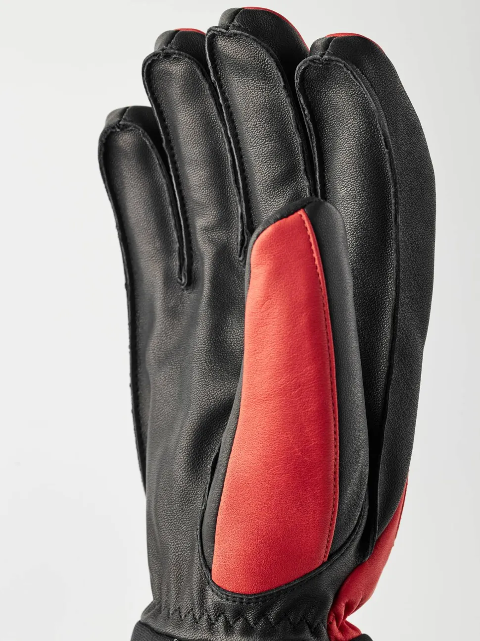 Hestra Army Leather Wool Terry 5-Finger Flame Red