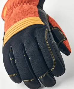 Hestra Couloir 5 Finger Brick Red/Black Hot
