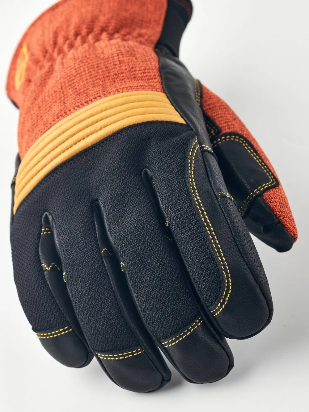 Hestra Couloir 5 Finger Brick Red/Black Hot
