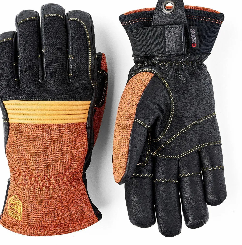 Hestra Couloir 5 Finger Brick Red/Black Hot