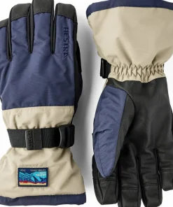 Hestra Gauntlet Sr. - 5 Finger Dark Navy/Beige Discount