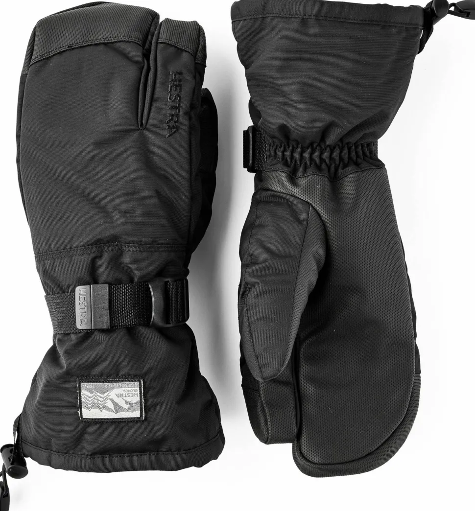 Hestra Gauntlet Sr. - 3 Finger Black/Black