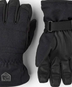 Hestra Juniors' Gore-Tex Atlas 5 Finger Black