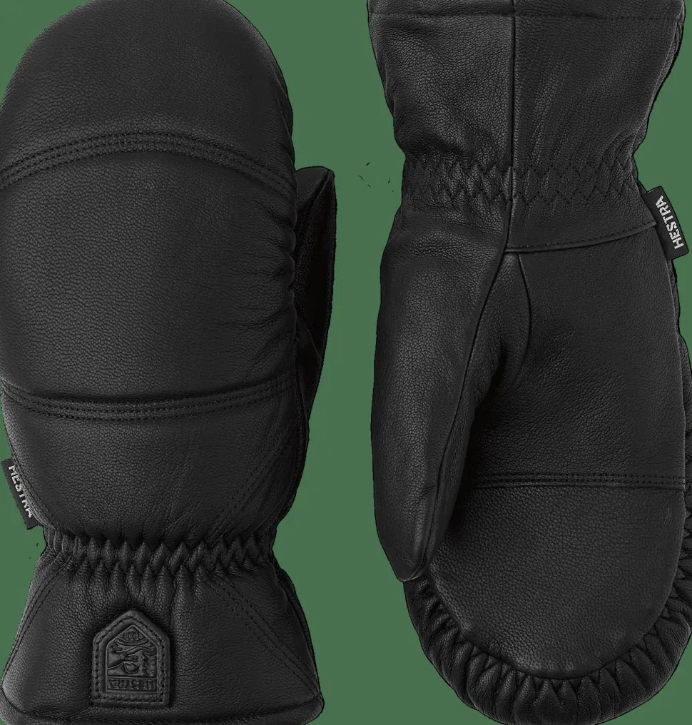 Hestra Leather Box Mitt Black