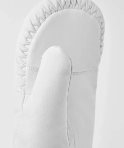 Hestra Leather Box Mitt Off White