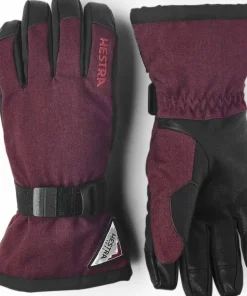 Hestra Powder Gauntlet 5-Finger Bordeaux