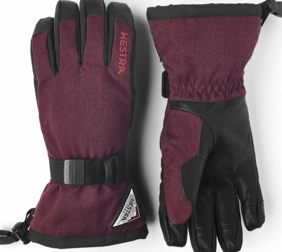 Hestra Powder Gauntlet 5-Finger Bordeaux