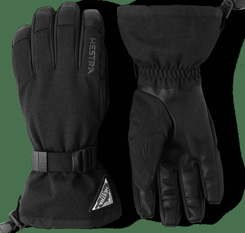 Clearance Powder Gauntlet 5-Finger Black Skidkläder Dam|Handskar & Vantar Dam