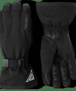 Hestra Powder Gauntlet 5-Finger Black Svart New
