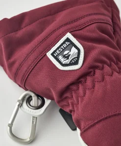 Hestra Women's Heli Ski Female Mitt Bordeaux/Offwhite New