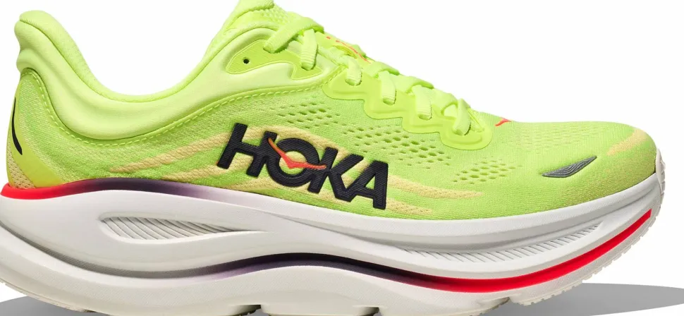 Hoka Men's Bondi 9 Neon Yuzu/Sunlight