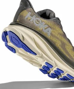 Hoka Men's Clifton 9 GORE-TEX Gravel/Eggshell Outlet